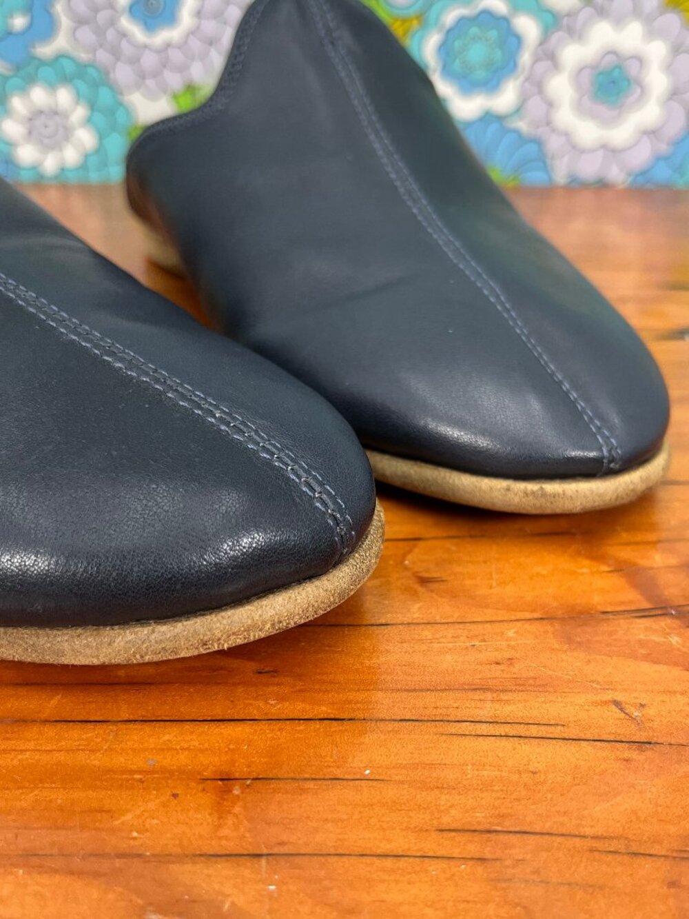 Sabah Marino Blue Babas Womens Slippers Size: EU 39 (US Size 6.5-7) - Picture 6 of 15